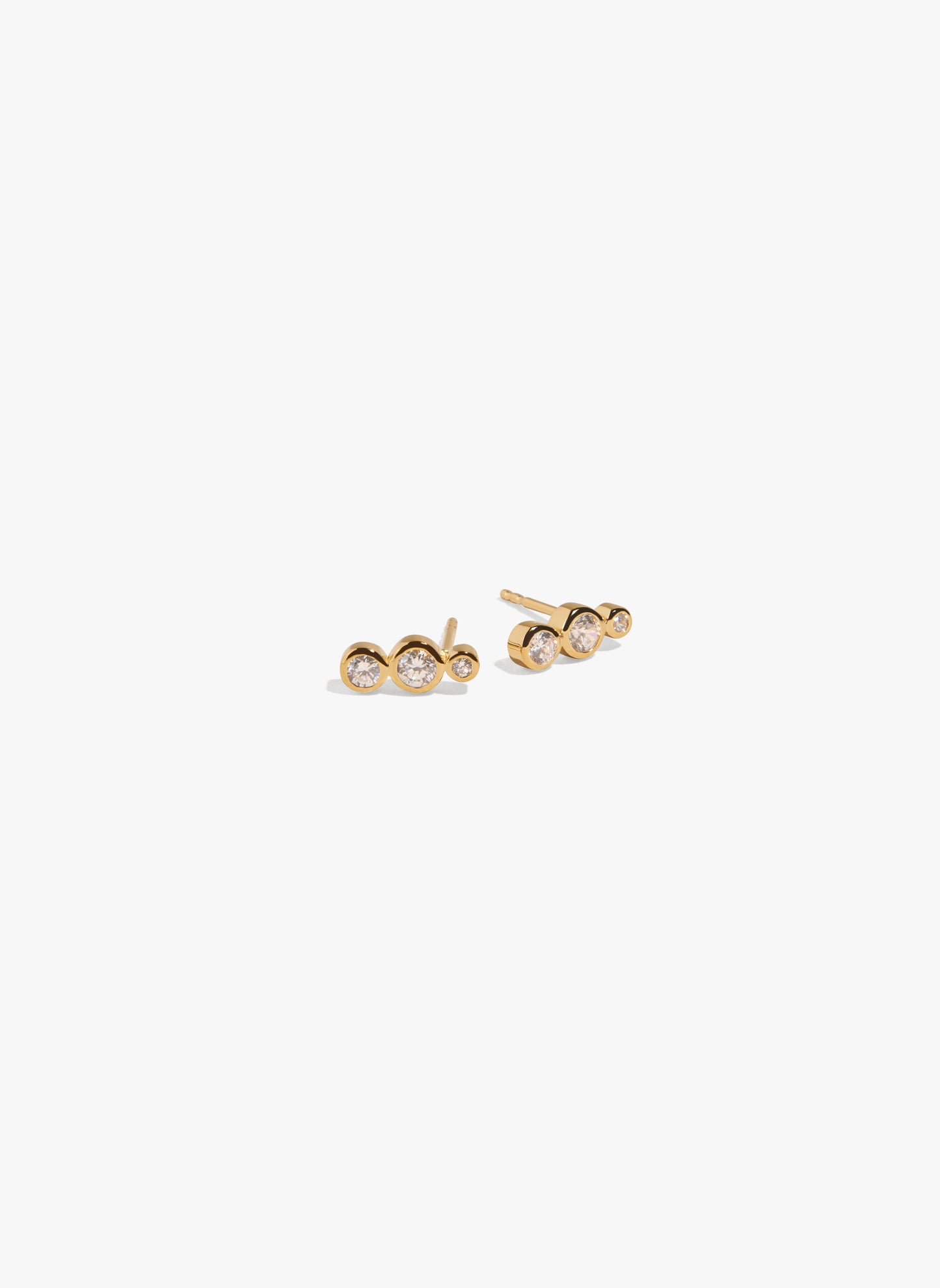 #color_18K Gold plating with white CZ