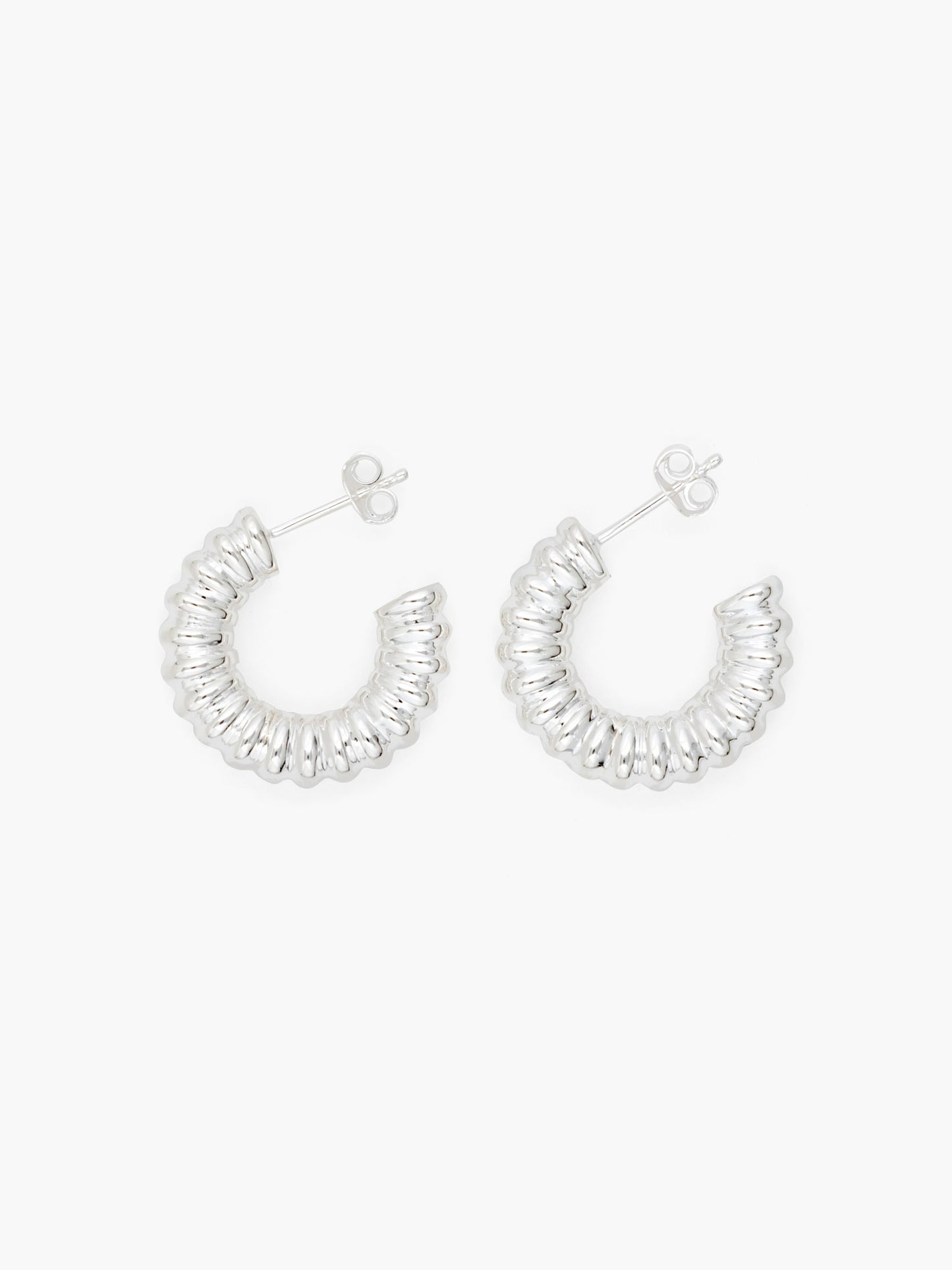 Drop Grooved Earrings