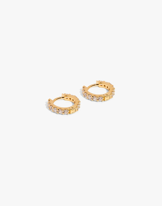 No. 12064 #color_18K Gold plating with white CZ